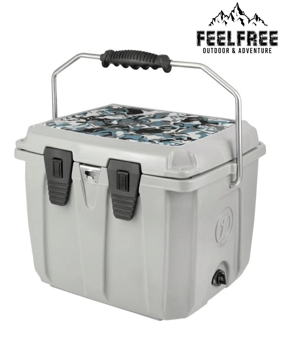 ถังน้ำแข็งเกรดพรีเมี่ยม FEELFREE ขนาด 25 ลิตร สี LIGHT GRAY CAMO